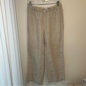 Reformation Linen Pants Oatmeal Size Small